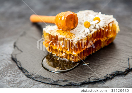 Honeycomb on white 35520480