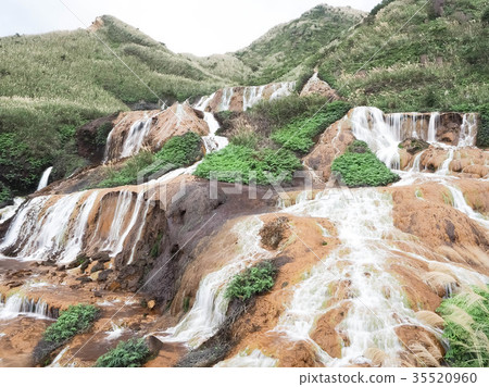 Golden waterfall 35520960