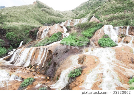 Golden waterfall Golden waterfall 35520962
