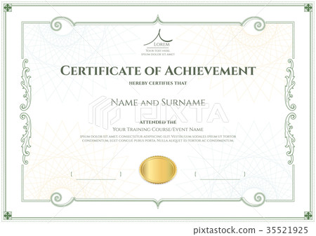 Certificate template, border frame, Diploma design Certificate template, border frame, Diploma design 35521925