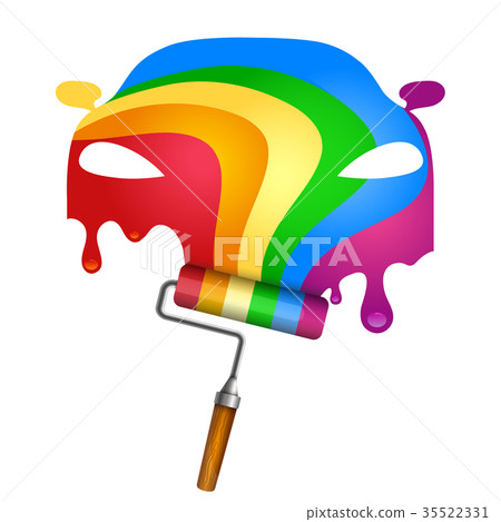 Car painting vector Car painting vector 35522331