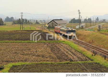 Tadami line of autumn leaves 35522357