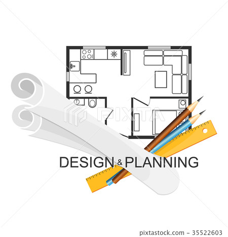 Design and planning architecture symbol 35522603