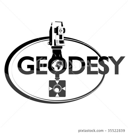 Geodesy symbol with tool 35522839