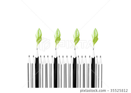 Environment tree sprouts on top of pencils Environment tree sprouts on top of pencils 35525812