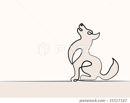 Cute dog sitting Cute dog sitting 35527187