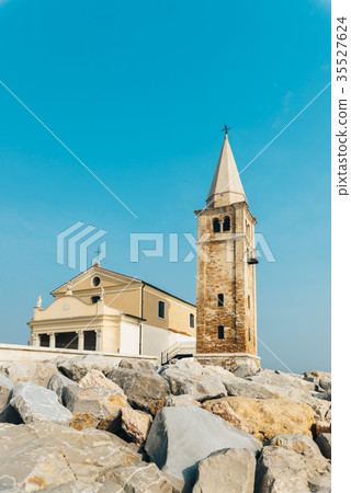 Tourist district of the old town of Caorle Italy 35527624