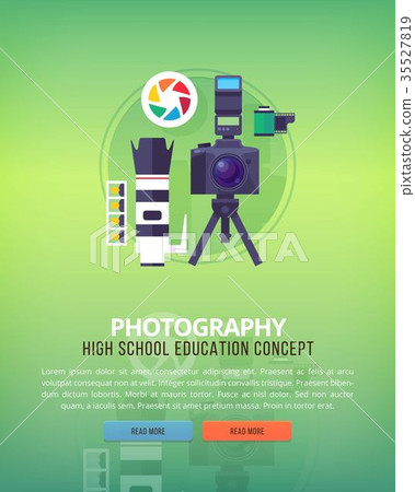 Set of flat design illustration concepts for 35527819