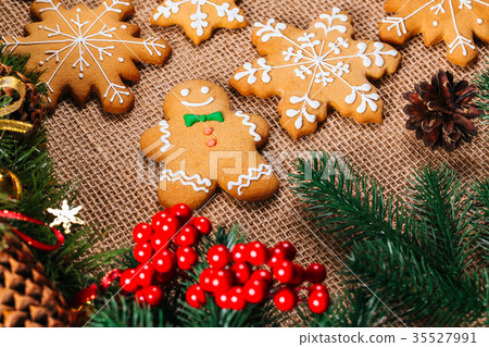 Christmas gingerbread cookies homemade  35527991