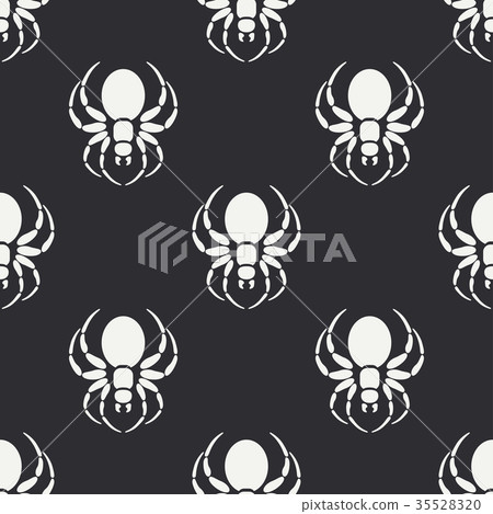 Flat monochrome vector seamless wildlife fauna Flat monochrome vector seamless wildlife fauna 35528320