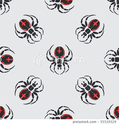 Flat color vector seamless wildlife fauna pattern Flat color vector seamless wildlife fauna pattern 35528329