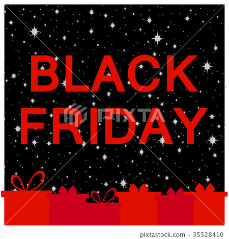 Black Friday frame with gift boxes. Vector Black Friday frame with gift boxes. Vector 35528410