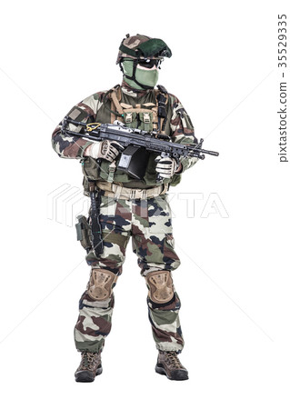 French paratrooper with weapons French paratrooper with weapons 35529335