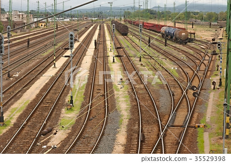 Railway Station Tracks 35529398