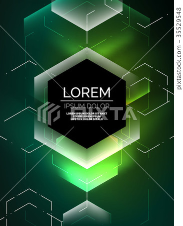 Digital techno abstract background, glowing Digital techno abstract background, glowing 35529548