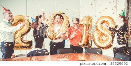 2018 New Year office party 35529692