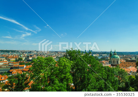 Prague old city panorama 35530325