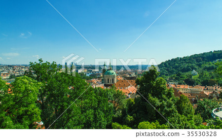 Prague old city panorama 35530328
