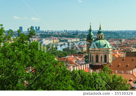 Prague old city panorama Prague old city panorama 35530329