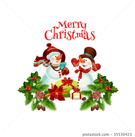Merry Christmas happy holiday wish vector icon 35530423