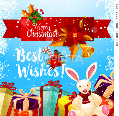 Christmas vector winter holiday season greeting Christmas vector winter holiday season greeting 35530463