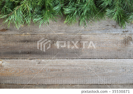 Christmas card on wooden background Christmas card on wooden background 35530871