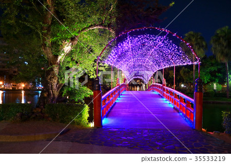 風景，天空，夜空，台中公園，Tokimitsu Tei 35533219