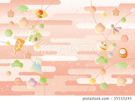 Japanese style pale two red new year Japanese style pale two red new year 35533245