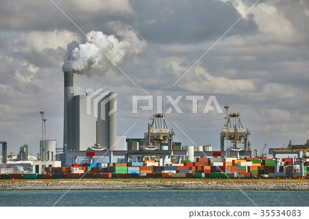 Smoking power plant 35534083