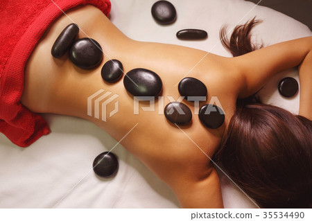 Spa treatment. Hot Stone Massage 35534490