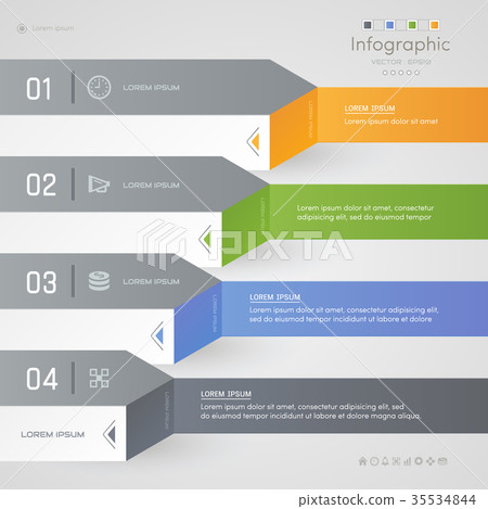 Infographics design template with icons Infographics design template with icons 35534844
