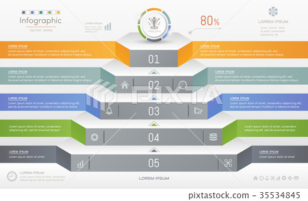 Infographics design template with icons Infographics design template with icons 35534845