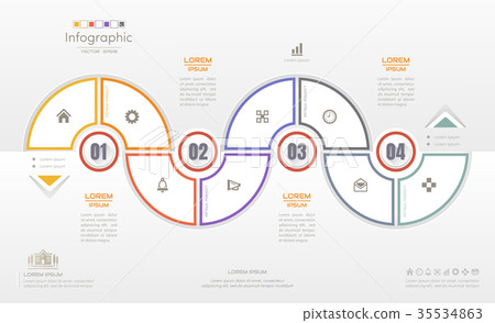 Infographics design template with icons Infographics design template with icons 35534863