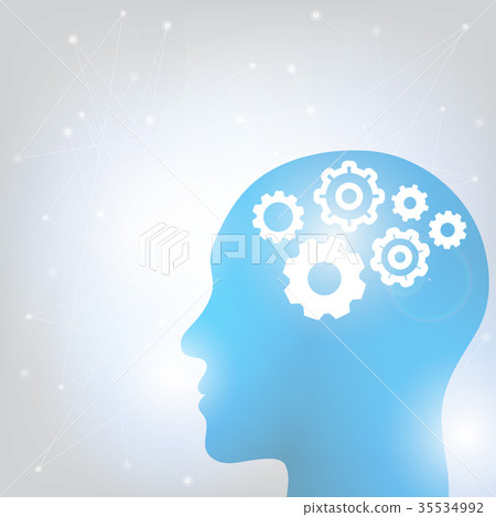 Human head and brain 35534992