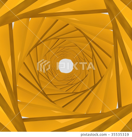 yellow background ,3d rendering 35535319