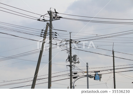 Utility poles and wires 35536230