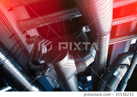 Ventilation pipes of industrial air condition Ventilation pipes of industrial air condition 35536232