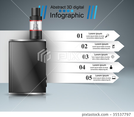 Vape, vaper, smoke - business infographic. - Stock Illustration [35537797]  - PIXTA