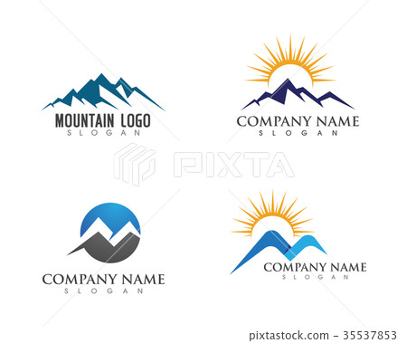 Mountain icon Logo Template Mountain icon Logo Template 35537853
