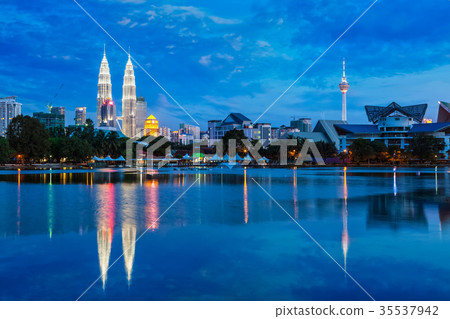 Kuala Lumpur skyline with Kuala Lumpur skyline with 35537942
