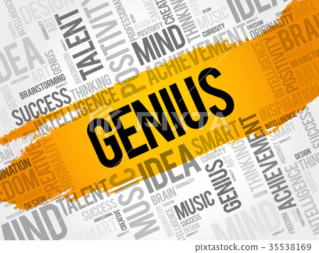 Genius word cloud collage - Stock Illustration [35538169] - PIXTA