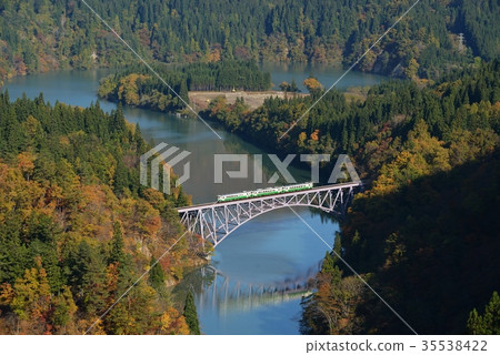The Shiomi River and the Shiomi Line scenery 35538422