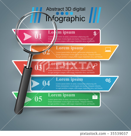 Business infographics. Loupe icon. Business infographics. Loupe icon. 35539037