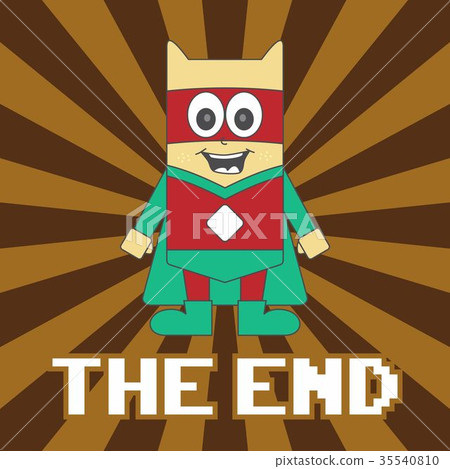 插图素材: little hero cartoon character