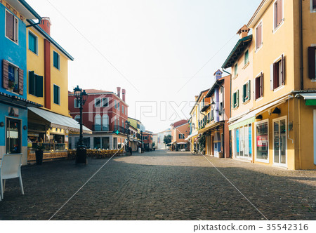 Tourist district of the old town of Caorle Italy 35542316
