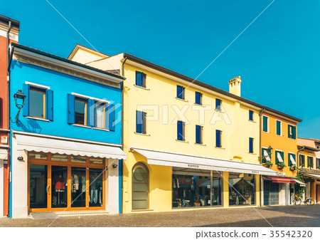 Tourist district of the old town of Caorle Italy 35542320