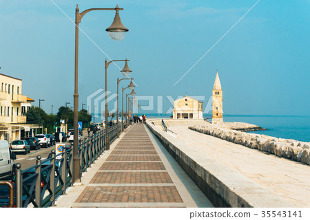 Tourist district of the old town of Caorle Italy 35543141