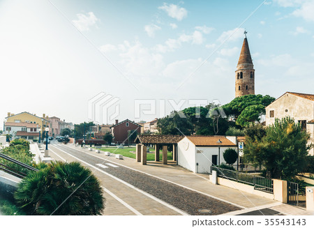 Tourist district of the old town of Caorle Italy 35543143
