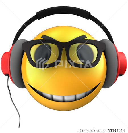 3d yellow emoticon smile 35543414