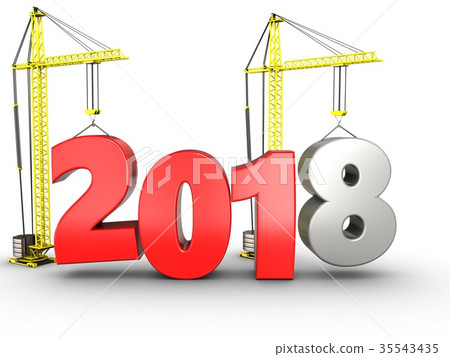 3d 2018 year with crane 35543435